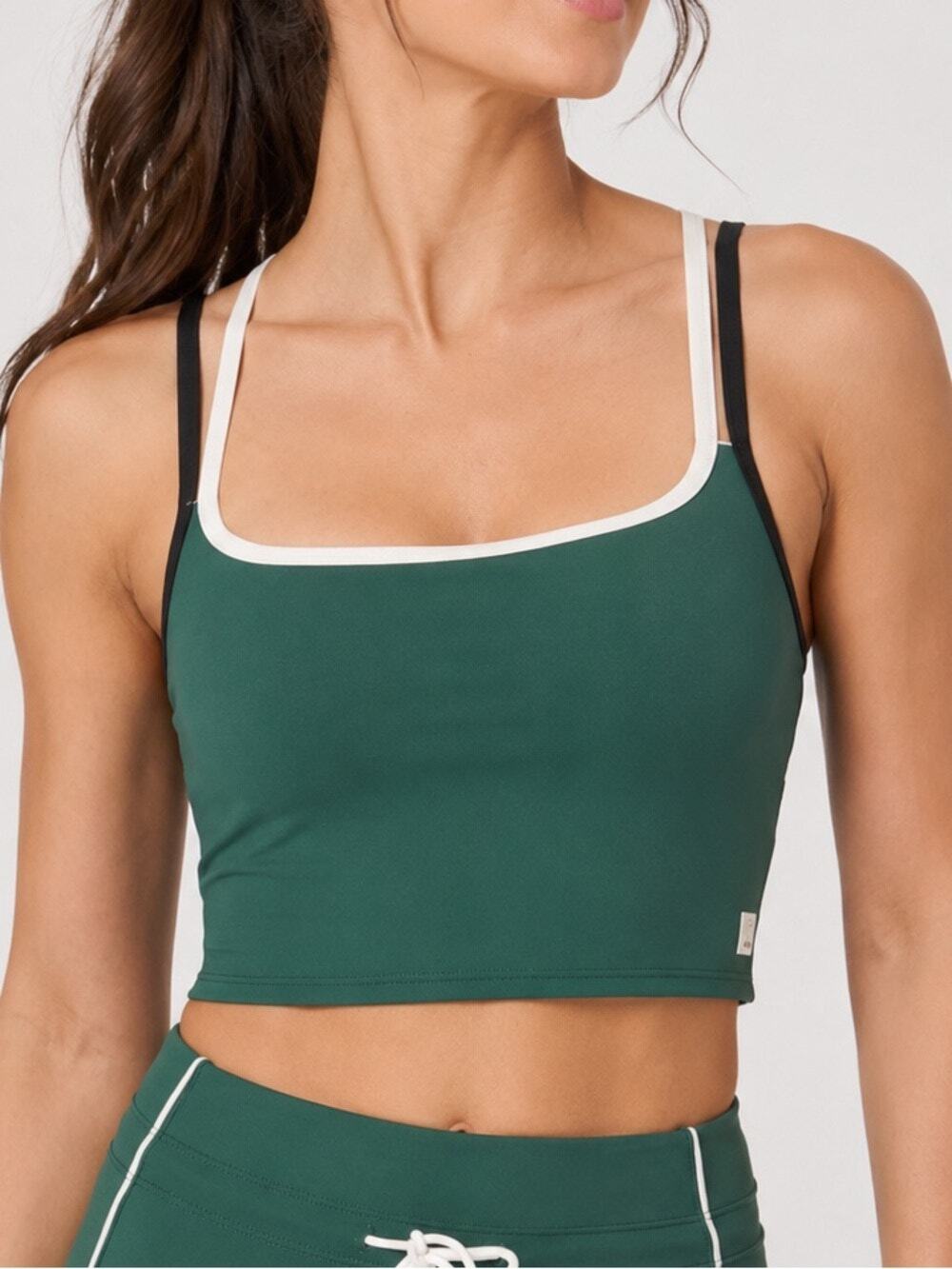 Vuori Daily Layered Tank Top in Viridian XL
